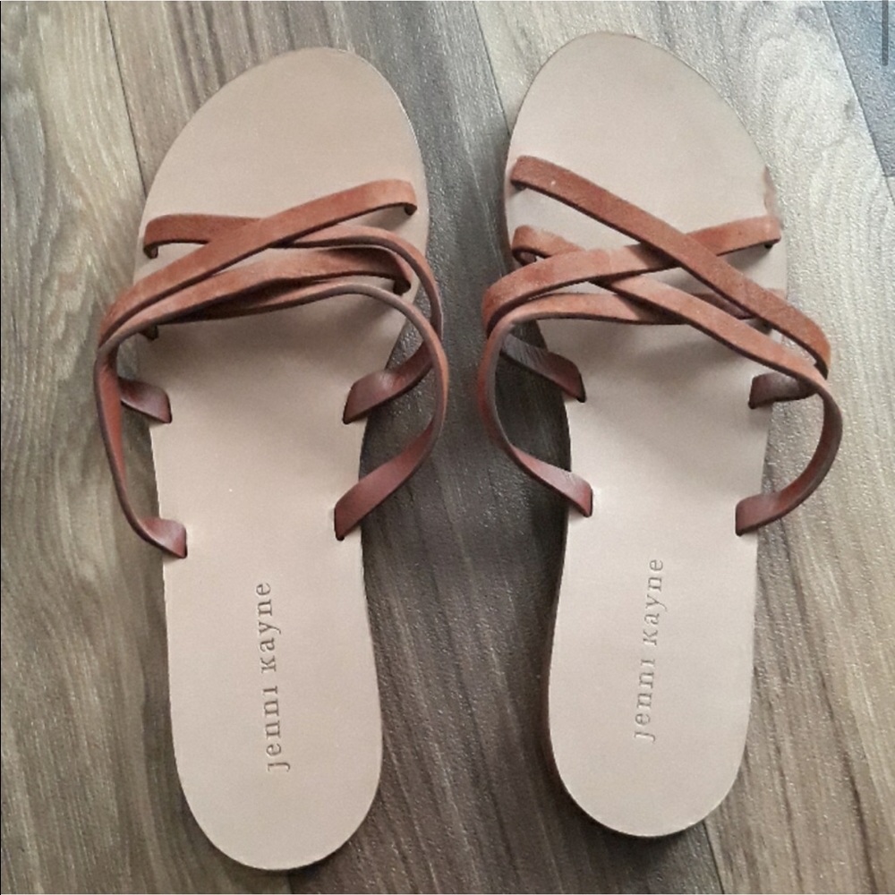 Jenni Kayne Slip on Suede Strappy Sandals